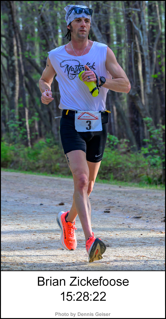 First male finisher Brian Zickefoose